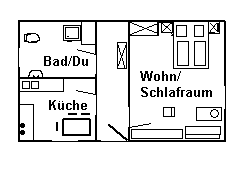 Grundriss der Ferienwohnung